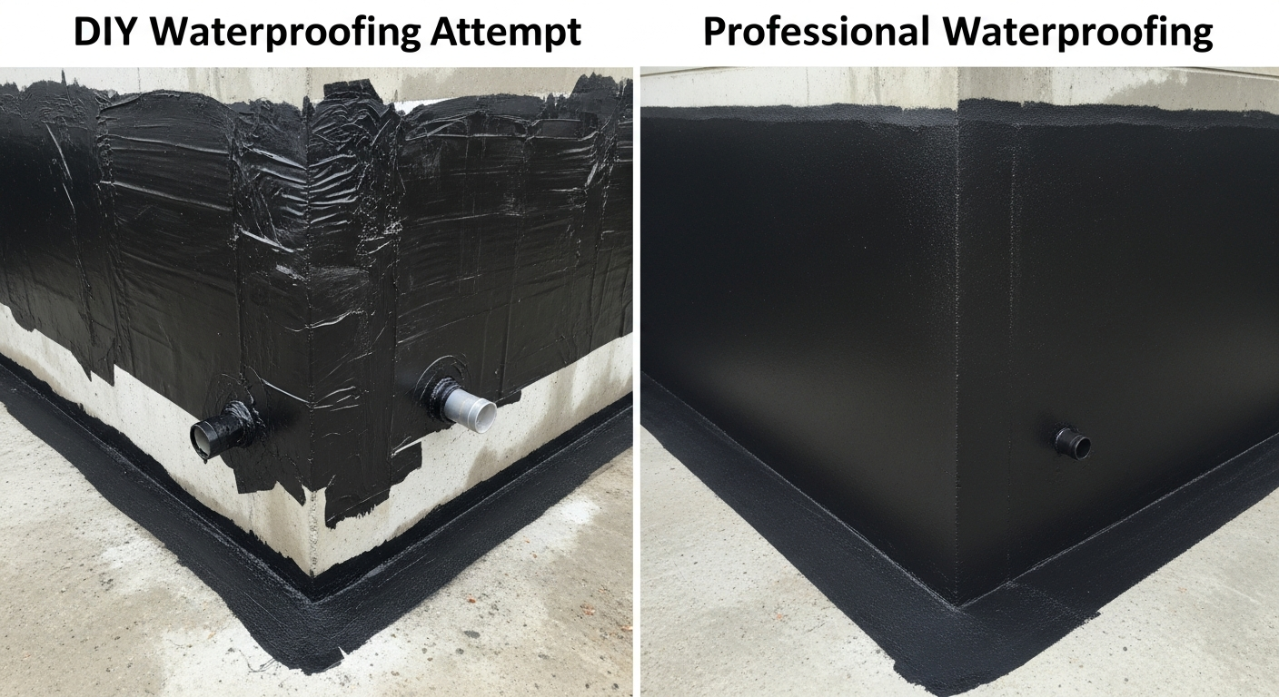 DIY vs Professional Waterproofing: When to Call in the Experts