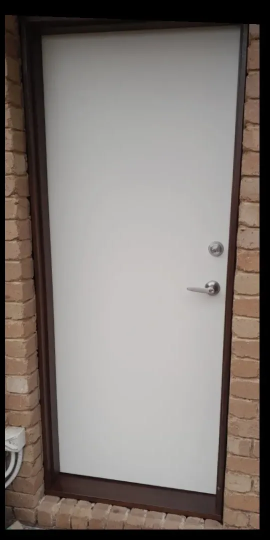 After: Exterior door replacement