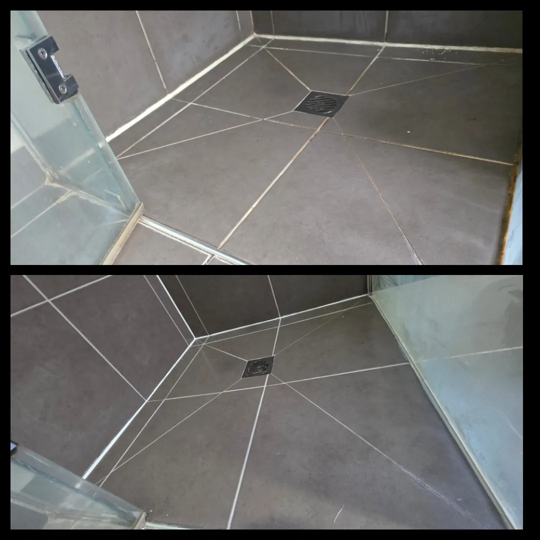 Shower floor re-grout